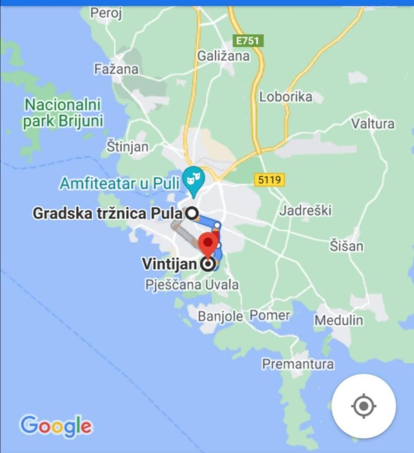 Cave With Free Parking Apartment Пула Екстериор снимка